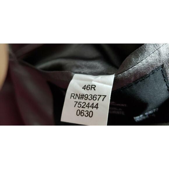 Stafford Men's Blazer 3 Button Black/Gray Sports Coat Size 46R Jacket Silk Wool - Picture 8 of 11